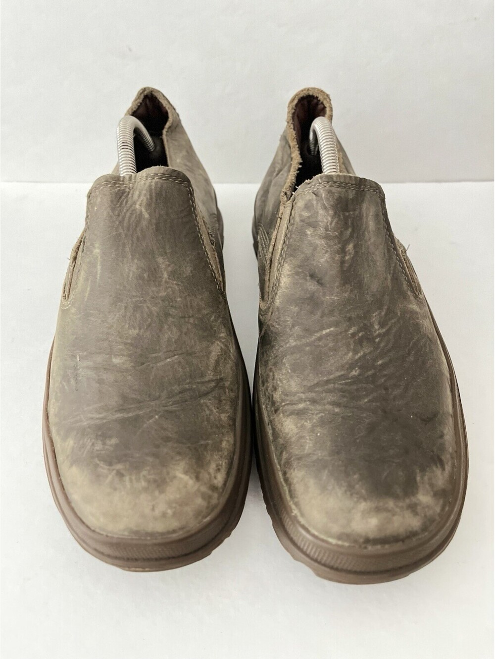 Caterpillar CAT Shoes Fused Slip On Shoes Mens 9.5 Brown Leather Casual